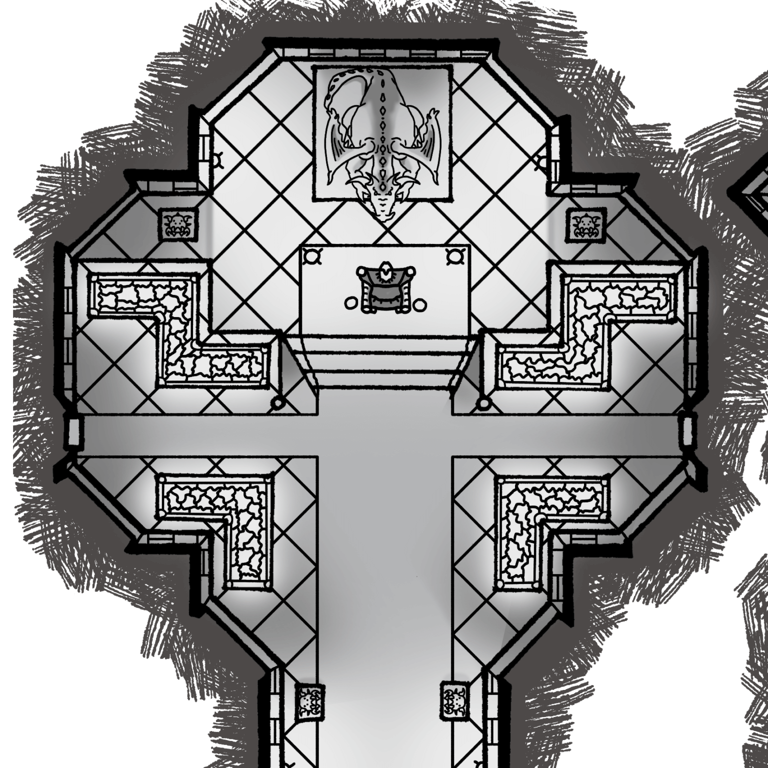 Throne Room Map Commission | Lightheart Adventures